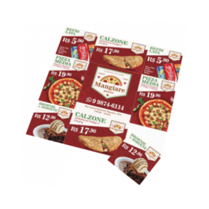 Folha Cupom de Desconto com 9 Cupons Couchê Fosco 170g Frente e Verso Coloridos Couchê Fosco 170g 21x21cm 4x4 - Frente e Verso Coloridos Sem Verniz Serrilha - Cupom de Desconto 