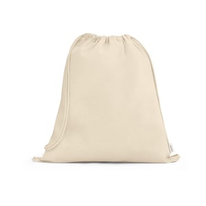 92374 - Sacola tipo mochila em 100% algodão reciclado (180 g/m²)      