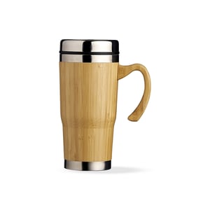 Caneca Bambu 450ml   Medidas aproximadas para gravação (CxL):  7 cm x 6 cm   