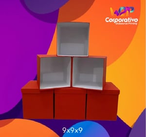 CX999TS - Caixa Cartonada com Tampa Solta Personalizada 9x9x9 cm      