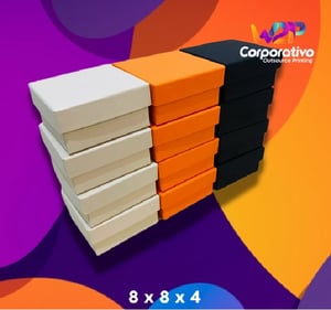 CX884TS - Caixa Cartonada com Tampa Solta Personalizada 8x8x4 cm      