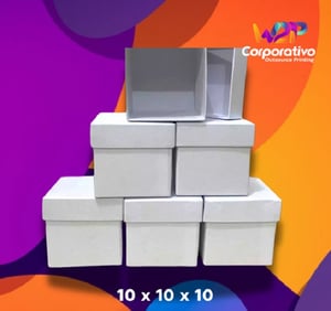 CX101010TS - Caixa Cartonada com Tampa Solta Personalizada 10x10x10 cm      