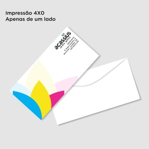 Envelope 23x11cm 4X0 cores  23x11cm 4x0   