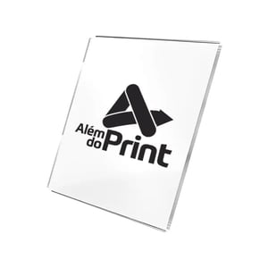 Placa de Acrílico Transparente Chapa de acrílico transparente Até 45 x 35 cm Impressão UV Retroversa   