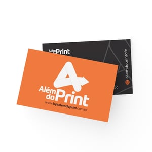 Cartão de Visita (Impressão Digital) Couchê 300g 9 x 5 cm Digital à Laser   