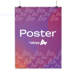 Poster Papel Premium 180g  Jato de Tinta 4/0  Corte Reto 
