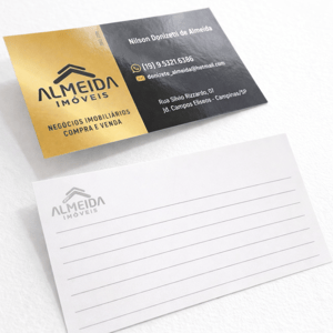 Cartão de Visita Couchê 300g