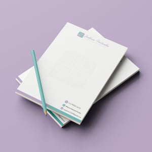 Receituário / Atestado Colorido Sulfite 90g (A4 29,5 x 19,7cm) Colorido  blocos colados com 50 folhas Impressão 1 via