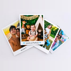 Foto Ímã Polaroid 10x8cm Lembrancinha Papel fotográfico semibrilho com manta magnética total no verso 10 x 8cm Colorido   