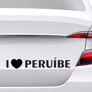 Adesivo Para Carro Eu Amo Peruíbe