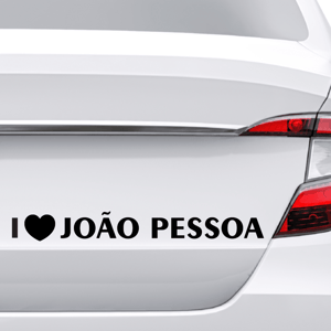 Adesivo Para Carro Eu amo João pessoa