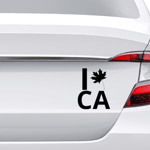Adesivo Para Carro Eu Amo Canadá