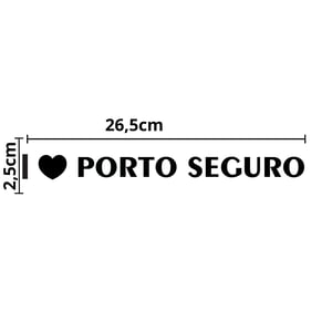 Adesivo Para Carro Eu Amo Porto Seguro