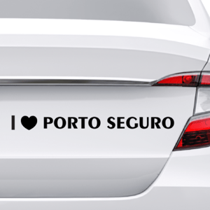 Adesivo Para Carro Eu Amo Porto Seguro