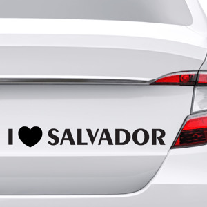 Adesivo Para Carro Eu Amo Salvador