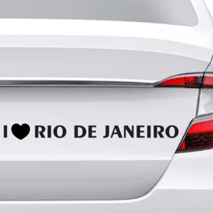 Adesivo Para Carro Eu Amo Rio de Janeiro