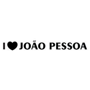 Adesivo Para Carro Eu amo João pessoa ADESIVO VINIL    