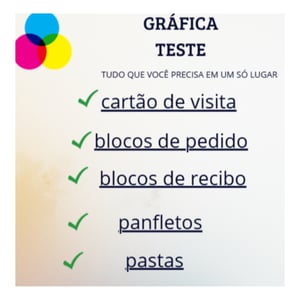 Banner personalizado      Limite de 20 Unidades