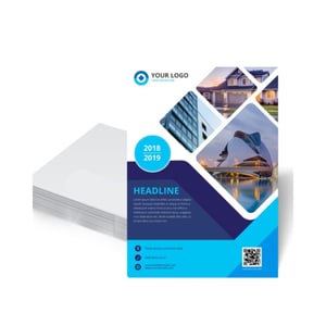 Flyers / Folhetos Personalizado Couchê 115g 10x14cm  Sem verniz Corte Reto 