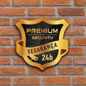 Placa Vigilancia 24h Monitoramento 20x20cm Personalizado