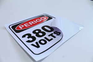 Kit 20 Adesivo Perigo Alta Tensão - Risco Choque Elétrico