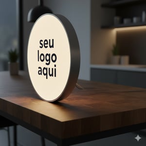 Luminoso Redondo Externo 90cm 1 face