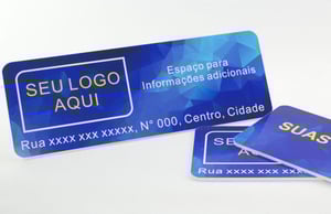 Kit 20 Placa de Sinalização indentificação de Empresa 10X8cm