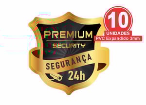 Placa Vigilancia 24h Monitoramento 20x20cm Personalizado