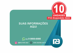 Placa de Sinalização indendificação de Porta Empresa - Ambientes 30x21cm PVC Expandido 3mm 30x21cm 4x0 Vinil Impressão Digital Corte Reto / Especial KIT com 10 unidades