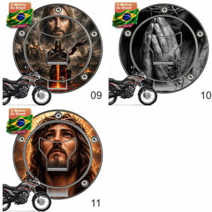 Adesivo Tampa Combustível Moto Vinil Premium Não Desbota CG Titan Fan Start Cargo Bros Twister XRE