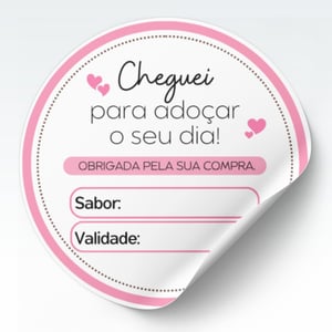 Adesivo para embalagem 3x3 redondo etiqueta obrigada pela compra - para seda caixa