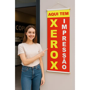 Faixa De Xerox Impressão Para Papelaria Banner Comprido 1un