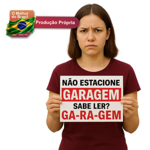 Placa Proibido Estacionar