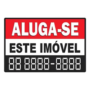 Placa Vende-se  Aluga-se Casa Comércio Terreno Imóvel 40x30