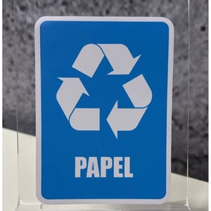 Adesivo Coleta Seletiva Lixo Reciclagem Kit 6 Unidades Vinil Lixeiras