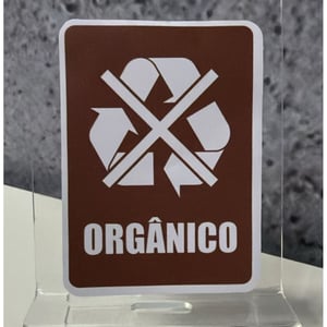 Adesivo Coleta Seletiva Lixo Reciclagem Kit 6 Unidades Vinil Lixeiras