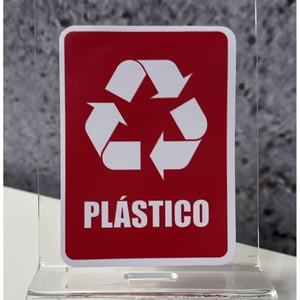 Adesivo Coleta Seletiva Lixo Reciclagem Kit 6 Unidades Vinil Lixeiras