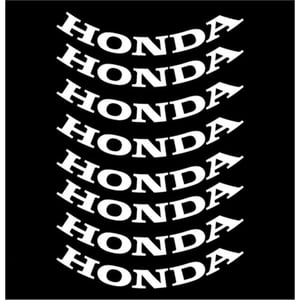 Kit 8 Adesivos Honda Branco Vinil Recortado Moto Carenagem