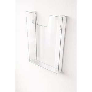 Kit 3 Displays Porta Folha Prontuário Parede A4 Acrílico PETG CRISTAL 2 MM