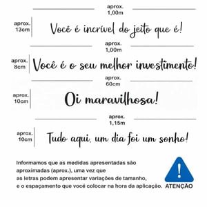 Frases Decorativas Acrílico Espelhado 2mm Letras Parede Alto Brilho Fácil Aplicação Com Fita Dupla Face