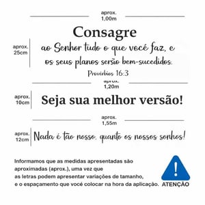 Frases Decorativas Acrílico Espelhado 2mm Letras Parede Alto Brilho Fácil Aplicação Com Fita Dupla Face