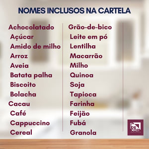 Etiquetas Adesivas para Mantimentos 9x4cm | 24 Unidades | Vinil Transparente à Prova D’Água