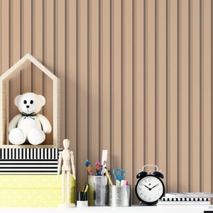 Adesivo de Parede Ripado 3D 50cm Autocolante Lavável Alta Qualidade Decorativo