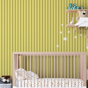 Adesivo de Parede Ripado 3D 50cm Autocolante Lavável Alta Qualidade Decorativo
