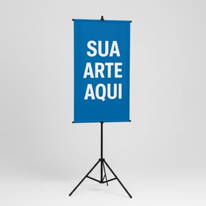 Banner Com Suporte Completo Com Sua Arte 80x180 Cm