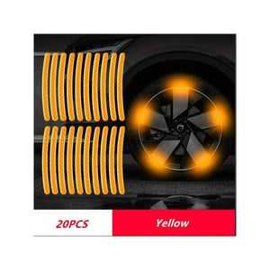 Adesivo Refletivo para Carro Moto Bike Alta Visibilidade 300m 20 peças