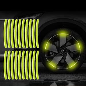 Adesivo Refletivo para Carro Moto Bike Alta Visibilidade 300m 20 peças