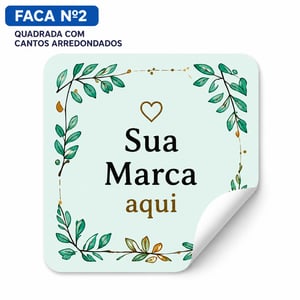 1000 Etiquetas Adesivas Personalizadas 4x4cm | Rótulos para Produtos e Embalagens