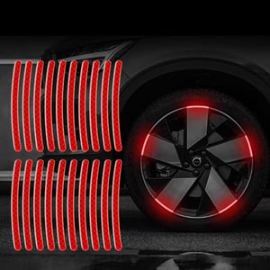 Adesivo Refletivo para Carro Moto Bike Alta Visibilidade 300m 20 peças