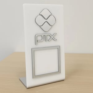 Placa Pix Acrílico 2 mm 6x9 cm  Corte a Laser  